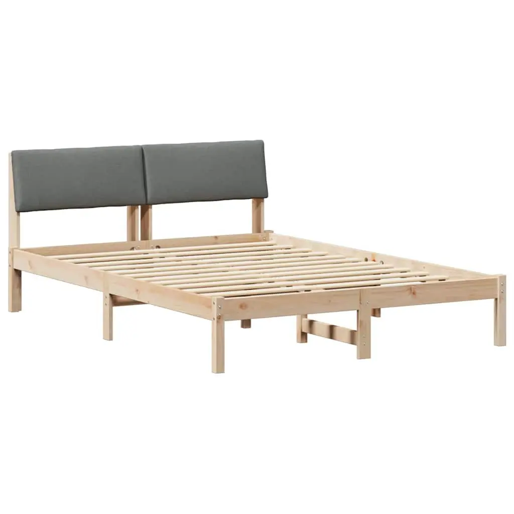 Platform Bed Frame Modern Bedroom Furniture 150 x 200 cm Brown