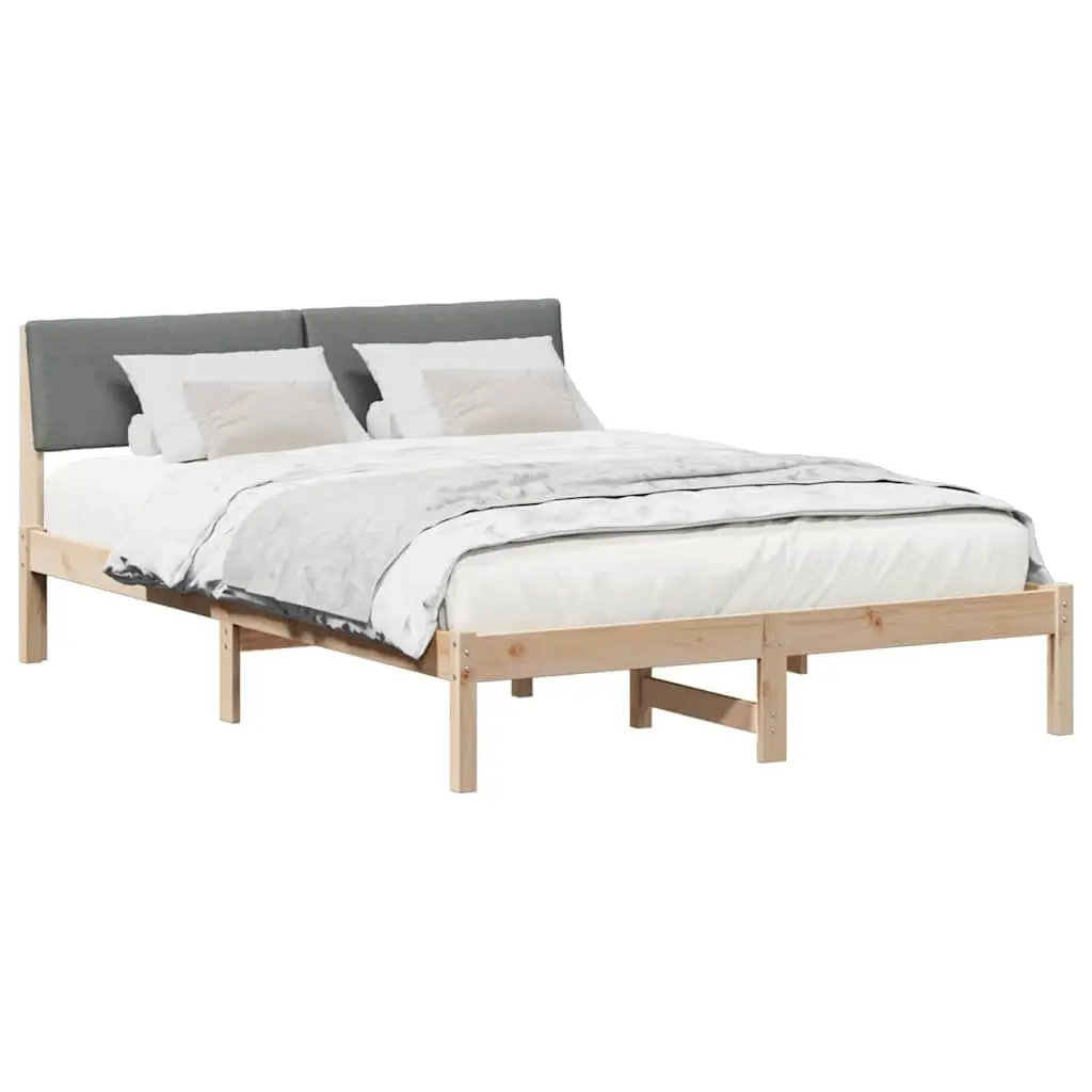 Platform Bed Frame Modern Bedroom Furniture 150 x 200 cm Brown