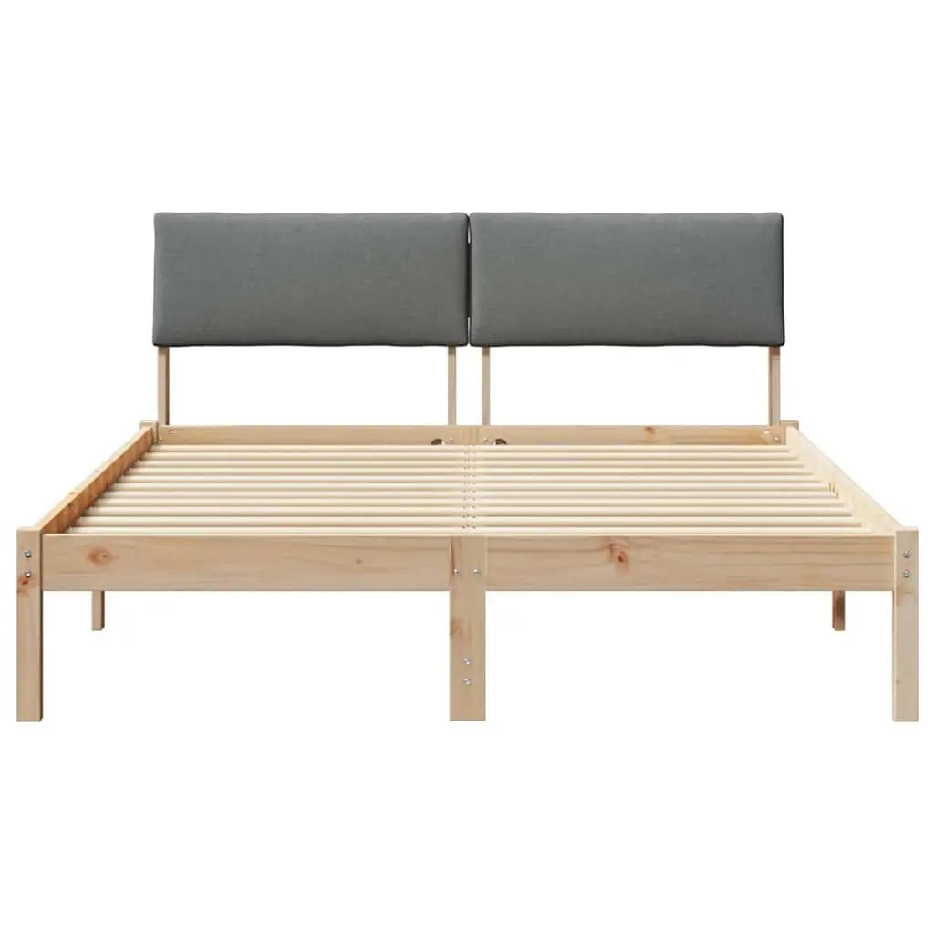Platform Bed Frame Modern Bedroom Furniture 150 x 200 cm Brown