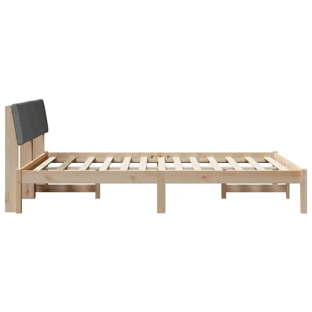 Platform Bed Frame Modern Bedroom Furniture 150 x 200 cm Brown
