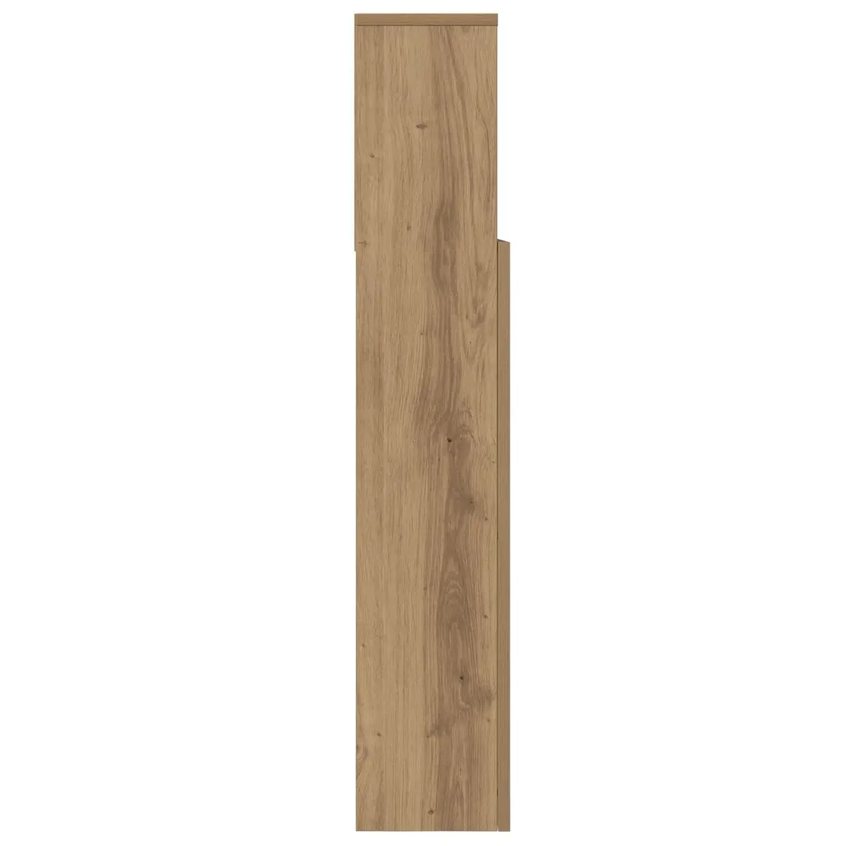 Wall-Mounted Headboard Cabinet Modern Bedroom Storage Engineered Wood Brown