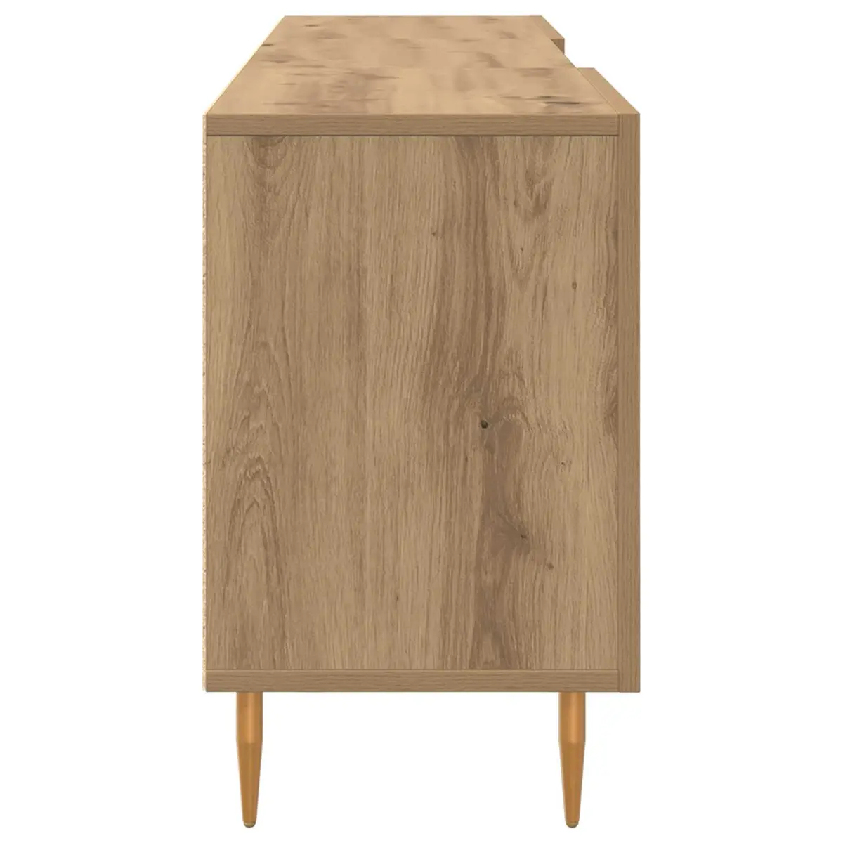 TV Cabinet Modern Rectangular Storage Unit 150cm Brown Engineered Wood