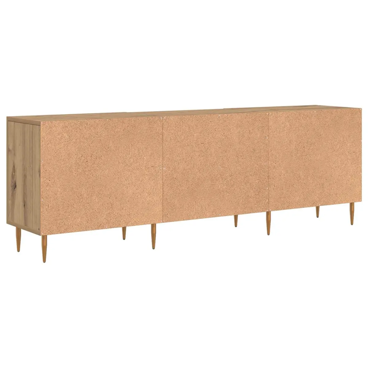 TV Cabinet Modern Rectangular Storage Unit 150cm Brown Engineered Wood