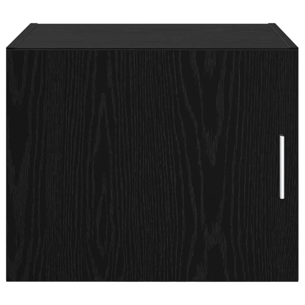 Wall Cabinet Storage Furniture Rustic Wooden Black Oak 50 x 42.5 x 40 cm