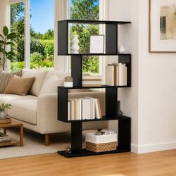 Value and Functionality in a Black Oak Book Cabinet