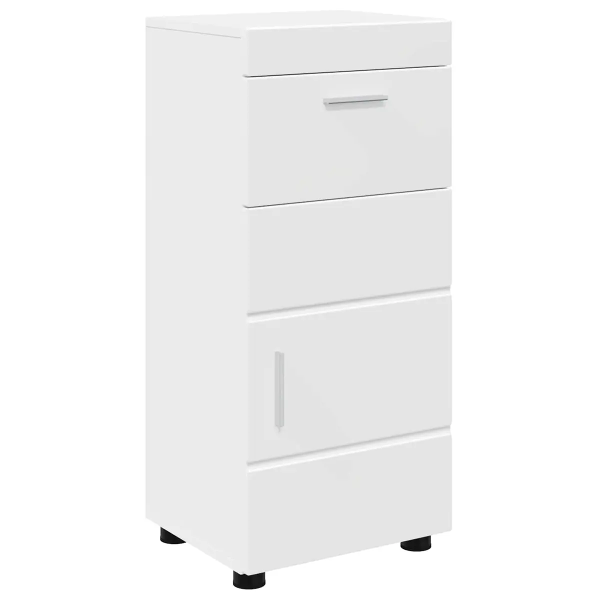 Bathroom Vanity Unit Storage Cabinet White Matte 37 x 31.5 x 82 cm