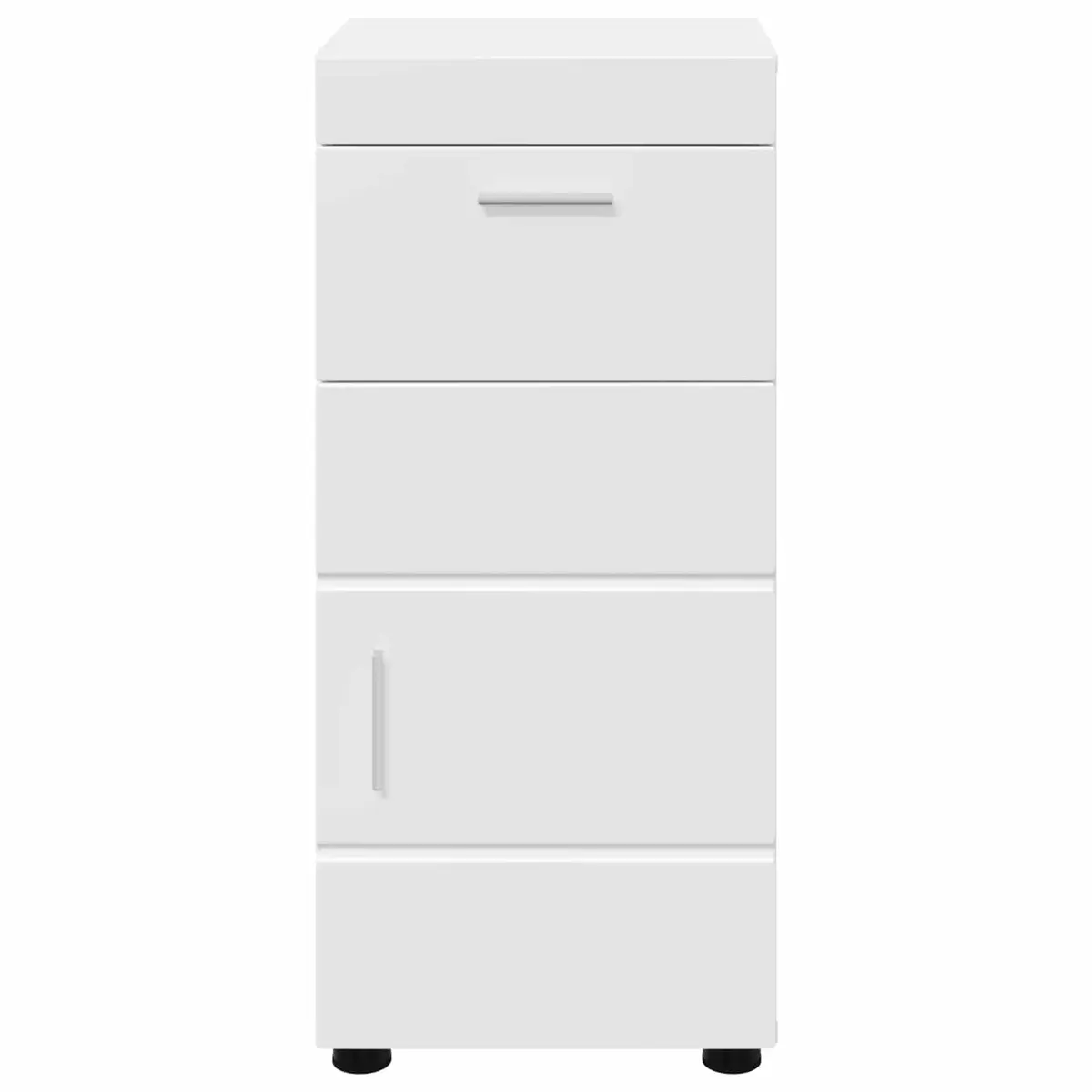 Bathroom Vanity Unit Storage Cabinet White Matte 37 x 31.5 x 82 cm