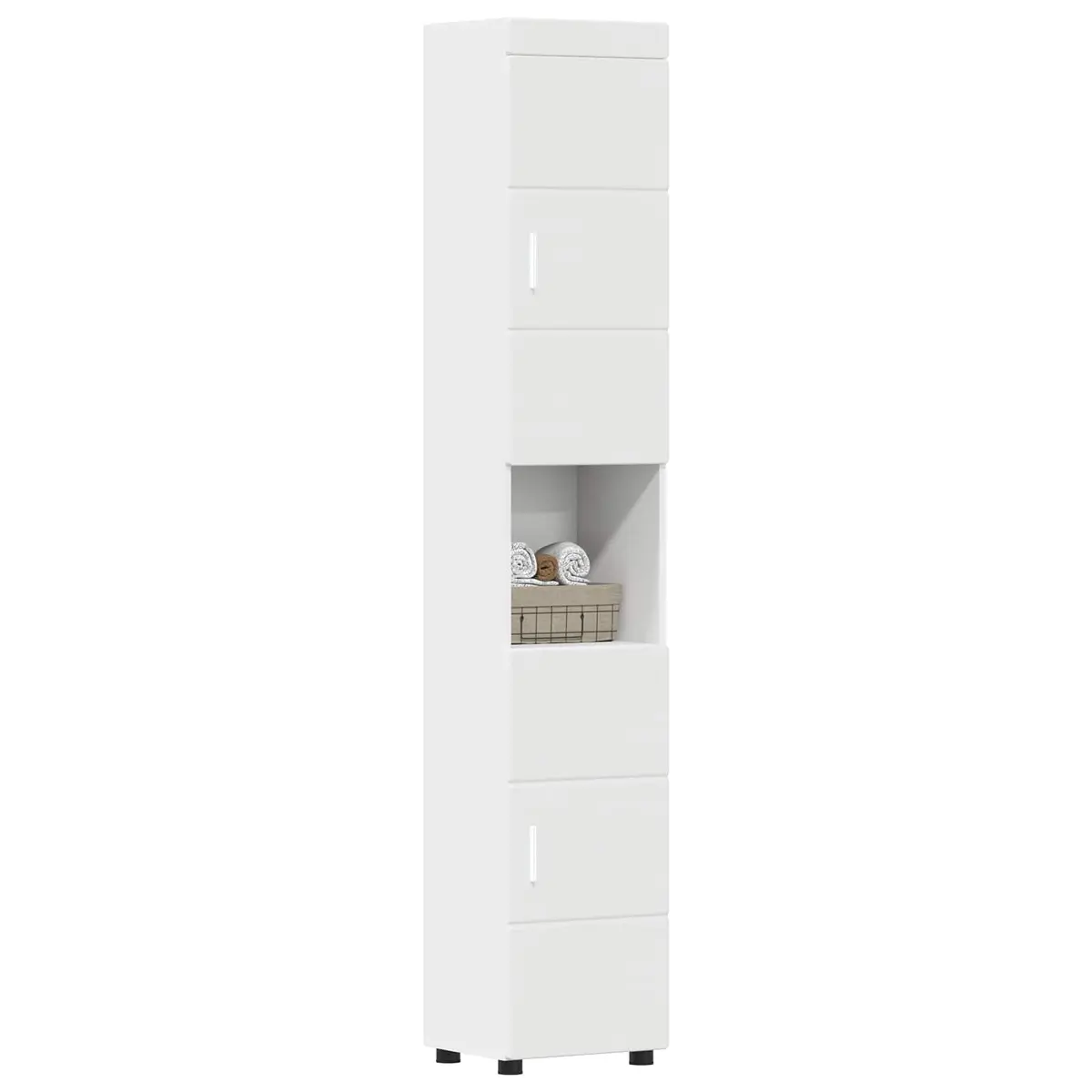 Bathroom Vanity Cabinet Set White Storage Unit Matte Modern Design