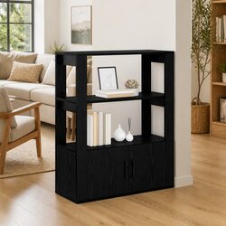 Reliable Black Oak Sideboard: Practical and Affordable