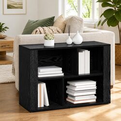 Practical Black Oak Sideboard with Rustic Charm