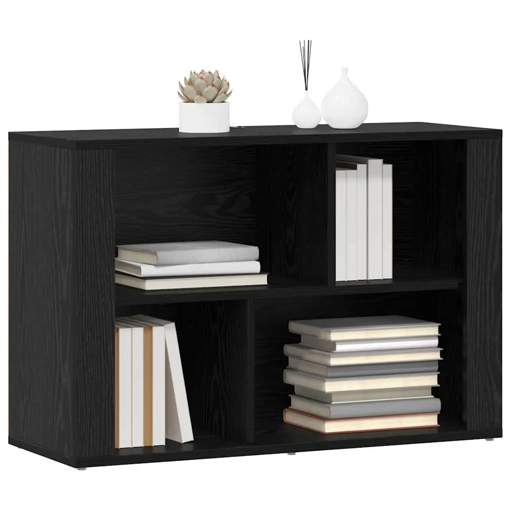 Black Oak Sideboard with Rustic Charm