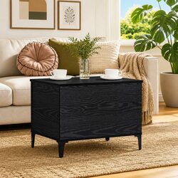 Reliable Black Oak Coffee Table for Home Comfort