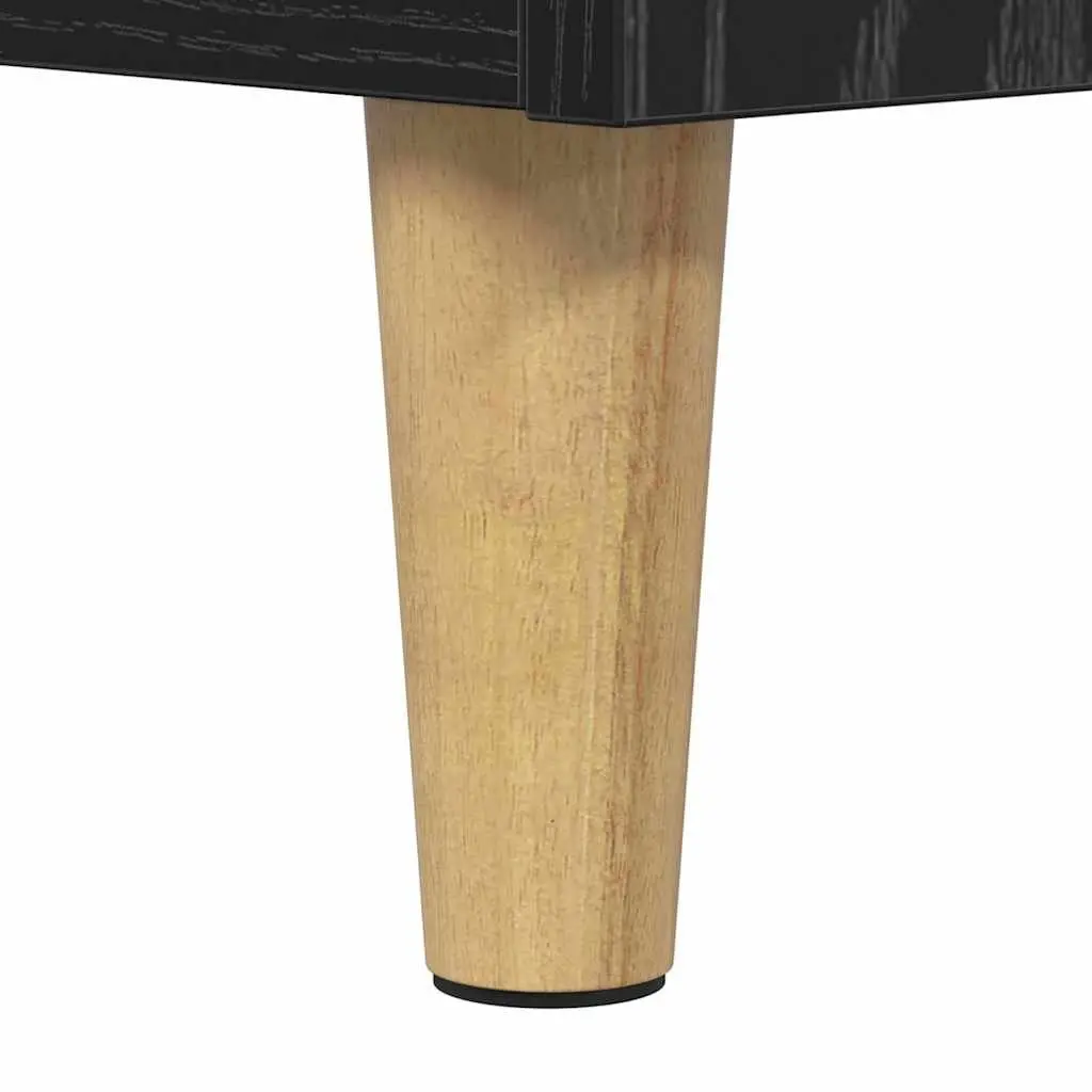 Sideboard Cabinet with Drawer Black Oak Living Room Storage Furniture 60x35x70cm