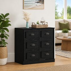 Warm Black Oak Sideboard: Practical and Affordable