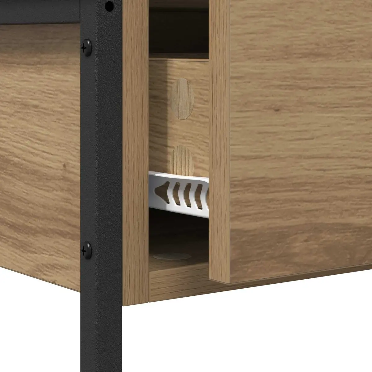 Console Table Offering Storage and Style