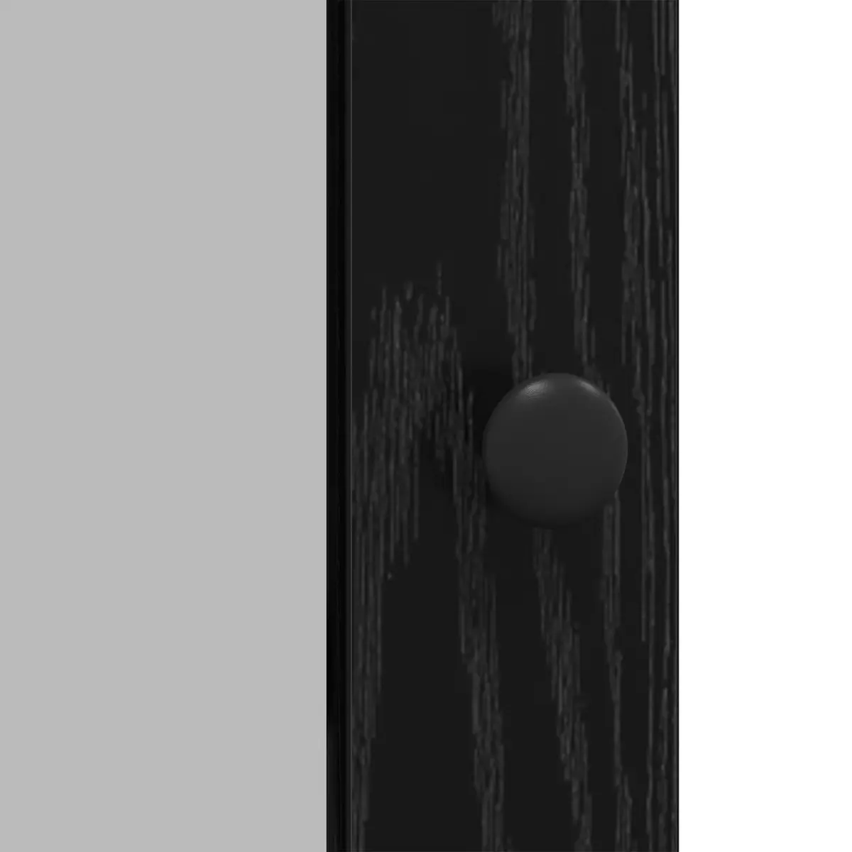 Sideboard Storage Cabinet Modern Engineered Wood Black 100x35x80 cm