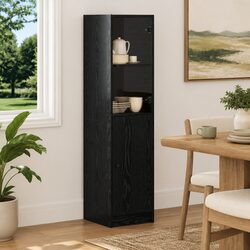 Reliable Black Oak Highboard for Efficient Storage
