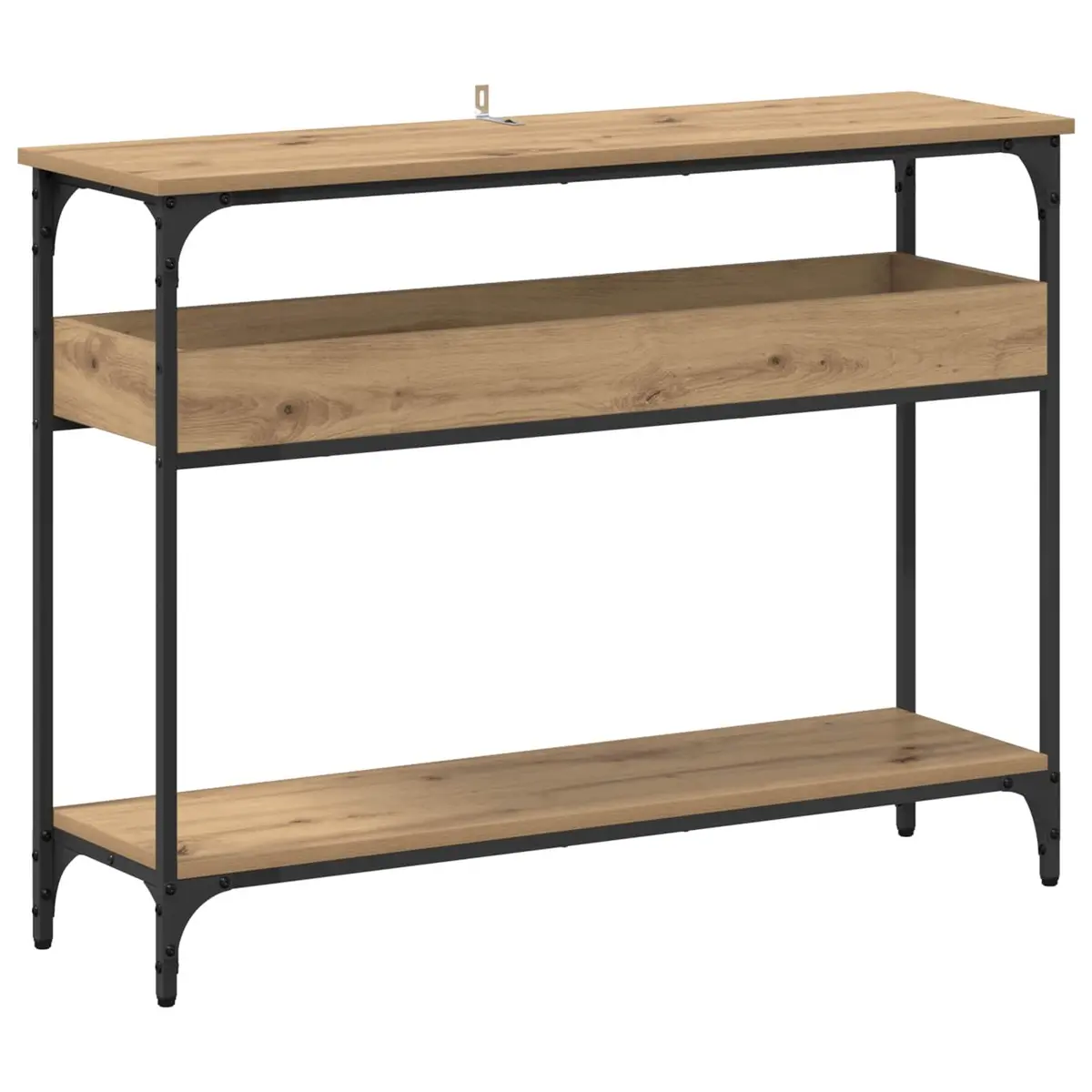Console Table with a Modern Industrial Look
