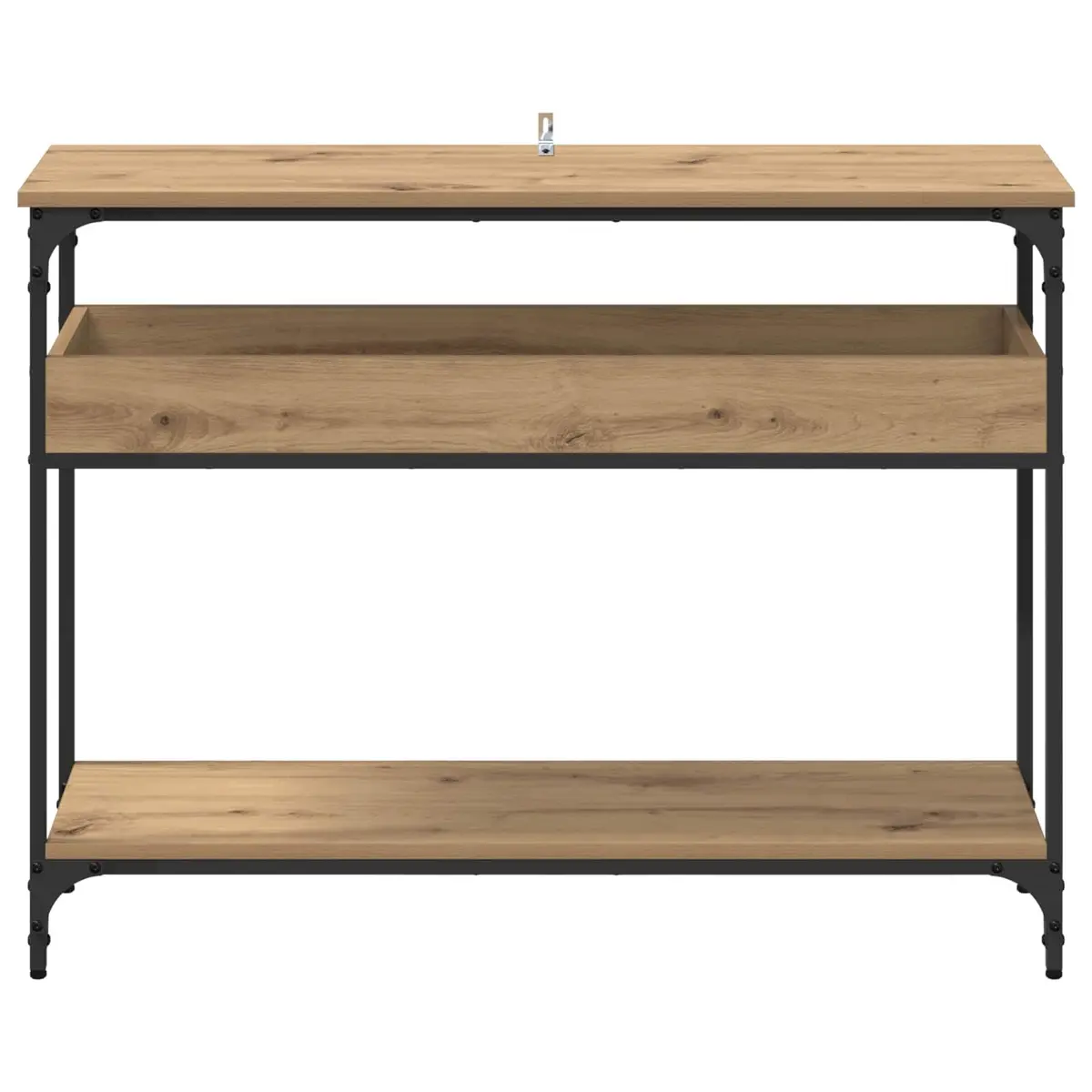 Console Table with a Modern Industrial Look