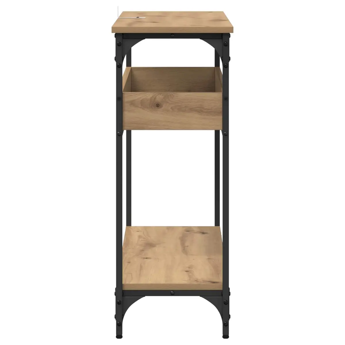 Console Table with a Modern Industrial Look