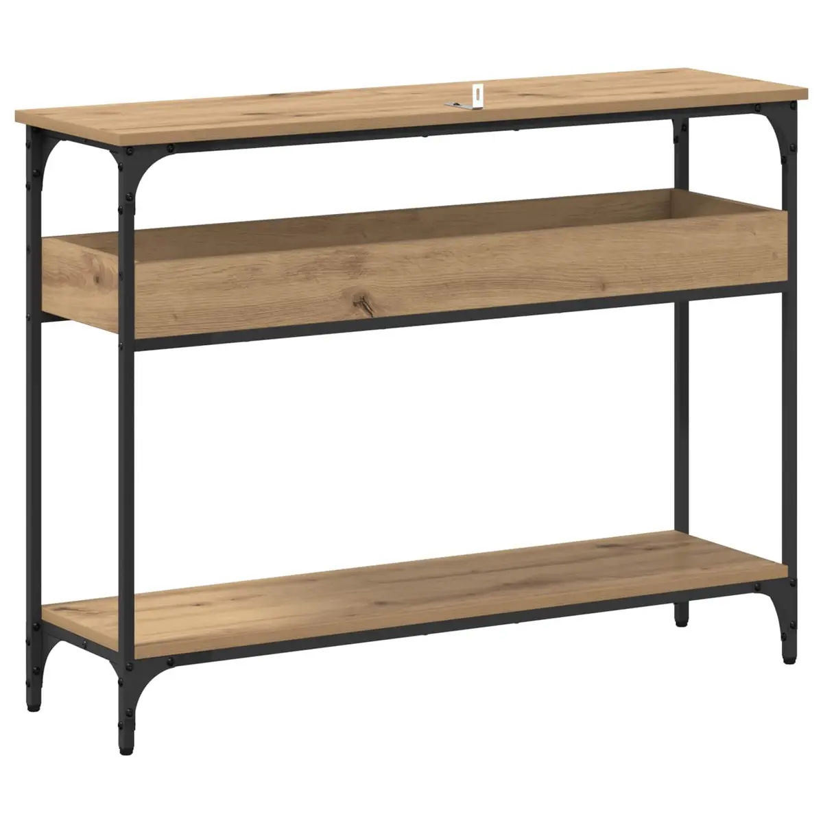 Console Table with a Modern Industrial Look