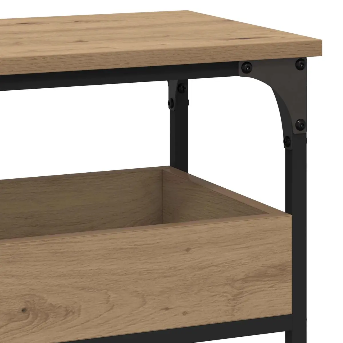 Console Table with a Modern Industrial Look