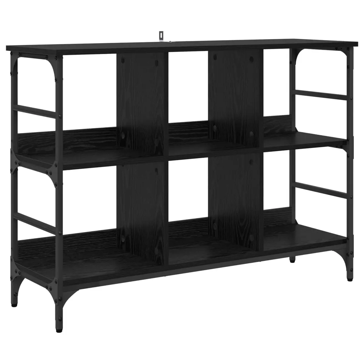 Sideboard Modern Storage Cabinet 102 x 32 x 73.5 cm Black Oak