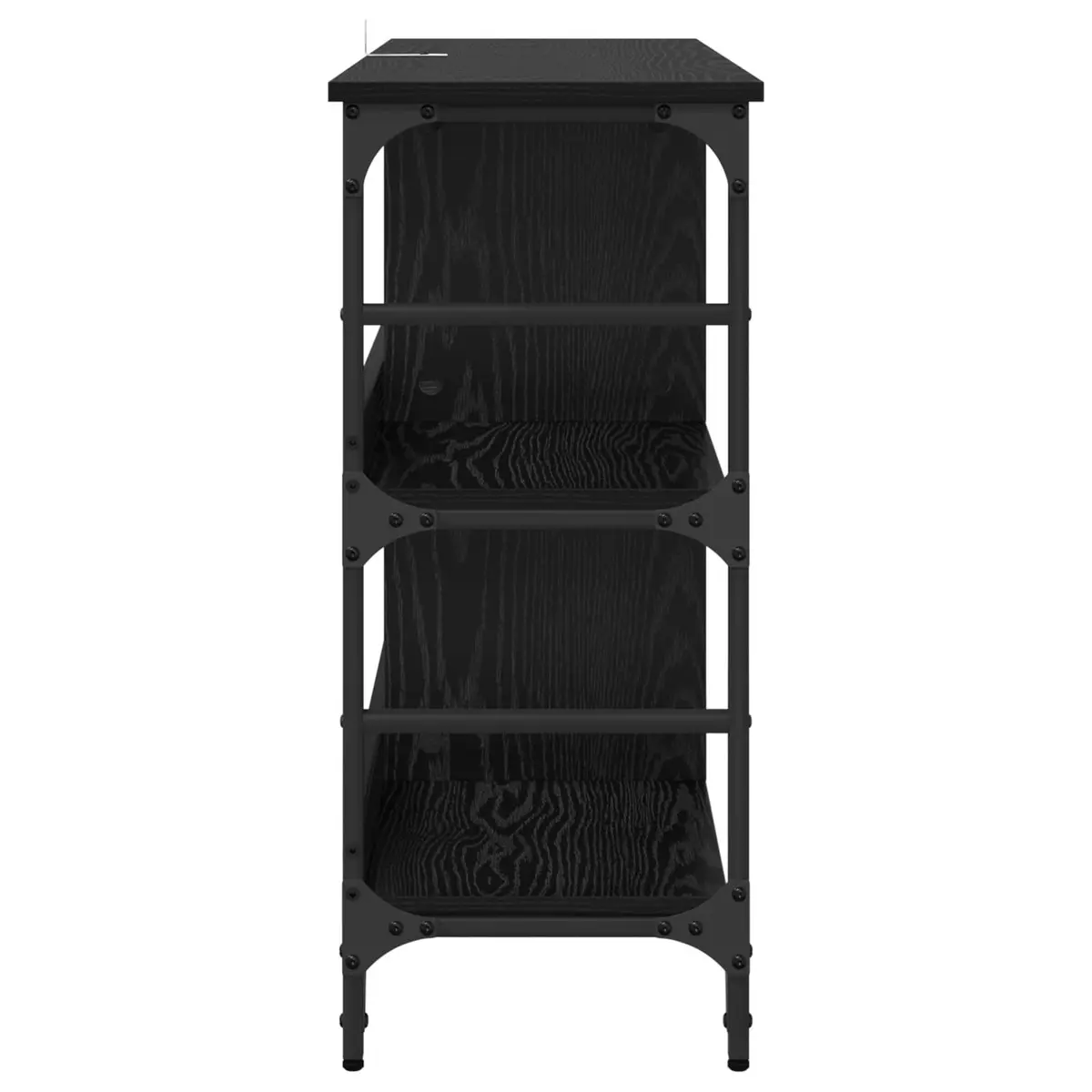 Sideboard Modern Storage Cabinet 102 x 32 x 73.5 cm Black Oak