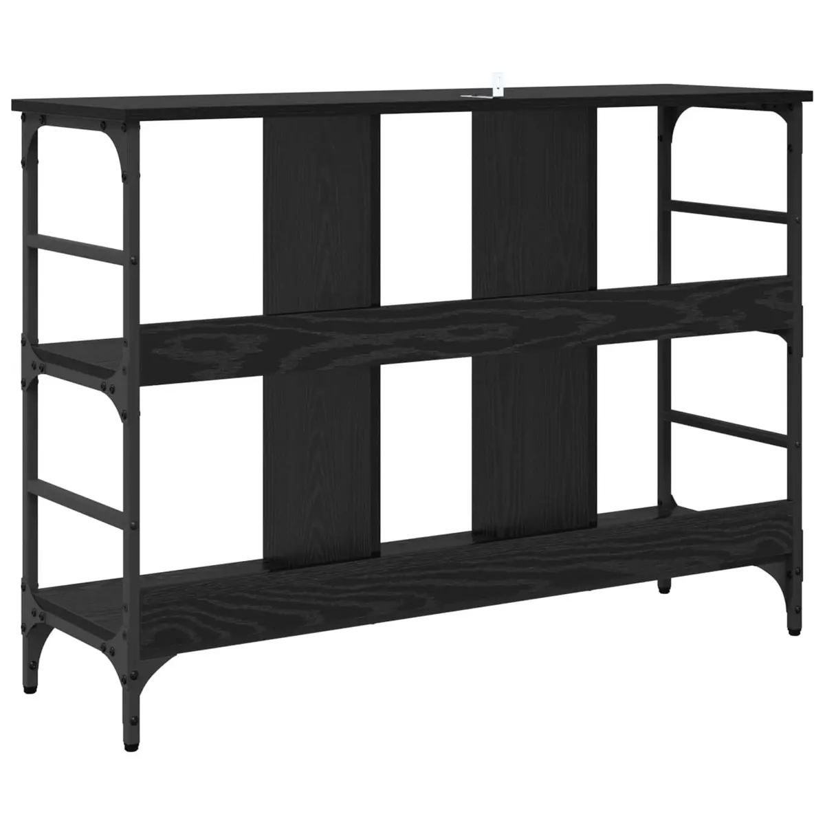 Sideboard Modern Storage Cabinet 102 x 32 x 73.5 cm Black Oak
