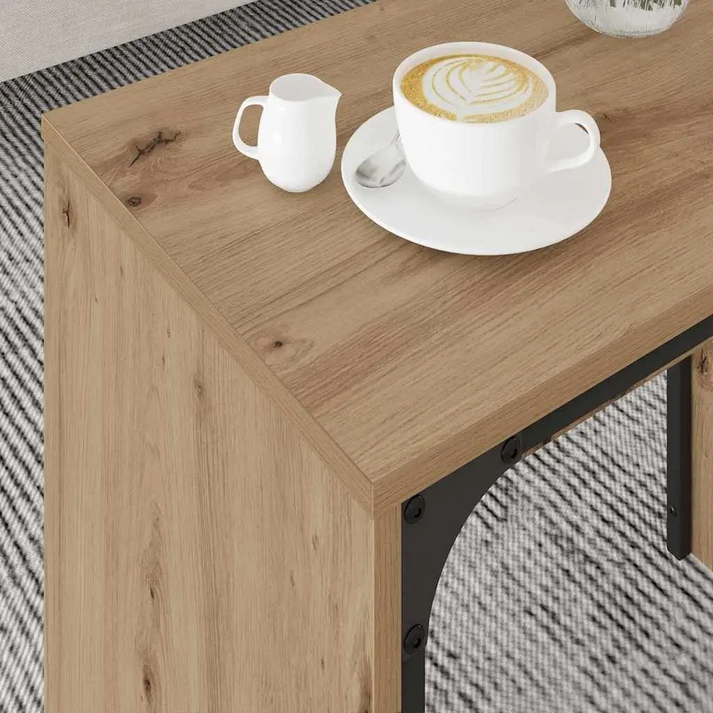 3-Piece Nesting Coffee Table Set in Brown