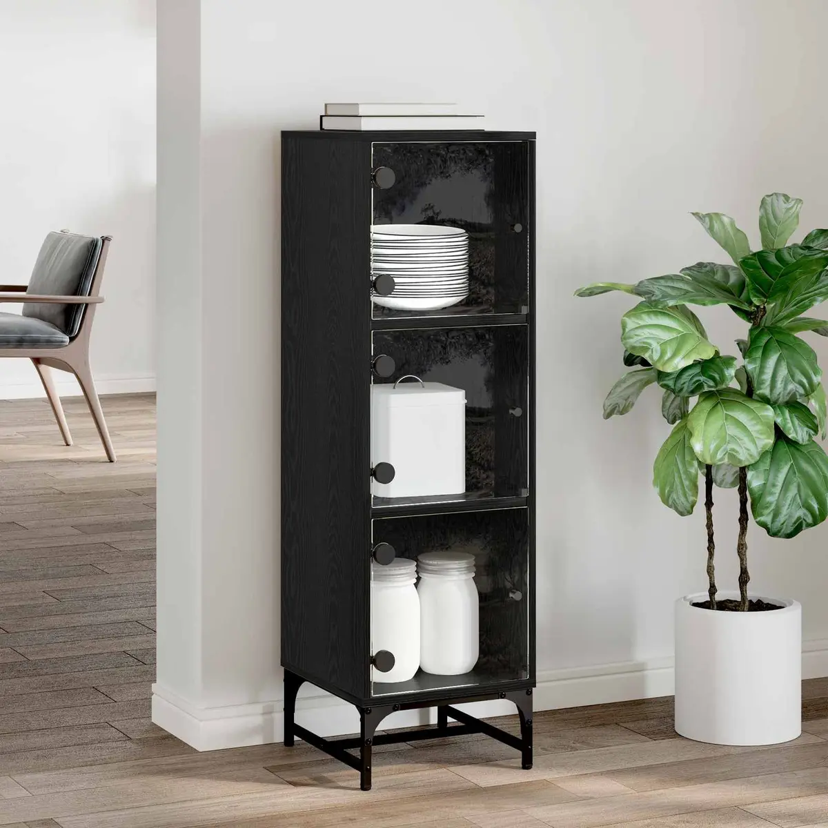Black Sideboard for Smart Storage Solutions