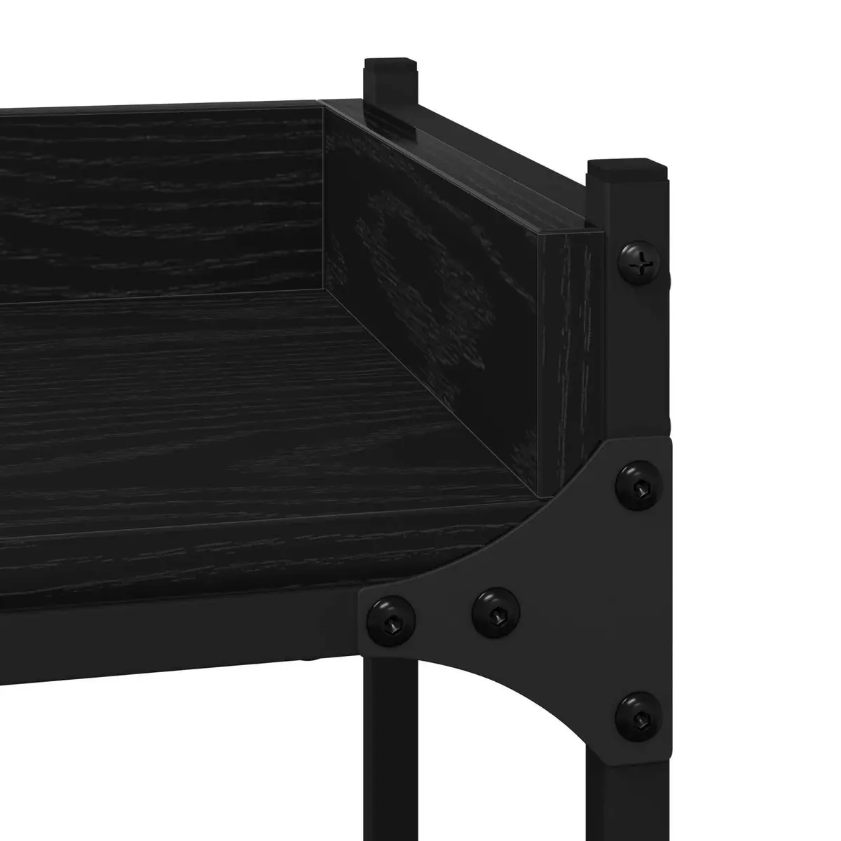 Washing Machine Shelf Laundry Room Storage Unit Black 67 x 25 x 163 cm