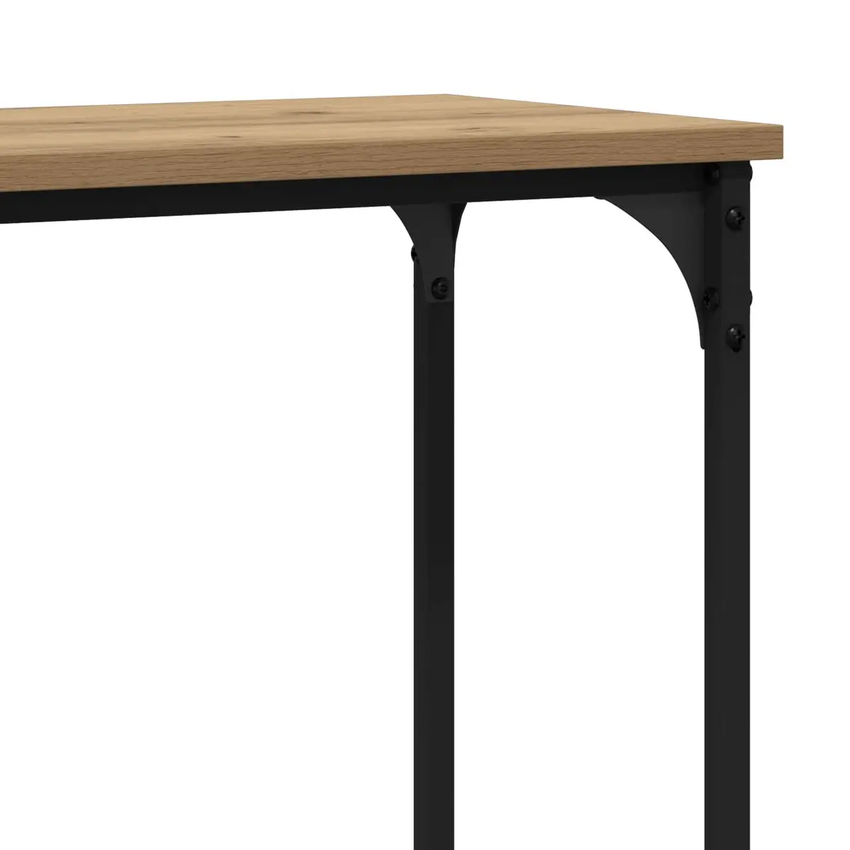 Console Table Industrial Urban Style Entryway Living Room Display Storage Brown