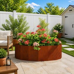 Reliable Half Round Garden Planter for Your Outdoors