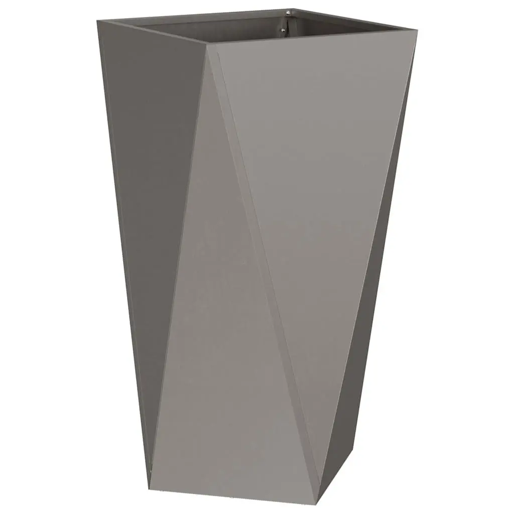 Garden Planter Box Rectangular Outdoor Use 40x40x75cm Brown