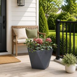 Reliable Steel Garden Planter Anthracite 30x30x30cm