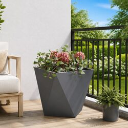 Reliable Steel Garden Planter Box in Anthracite 40x40x40cm