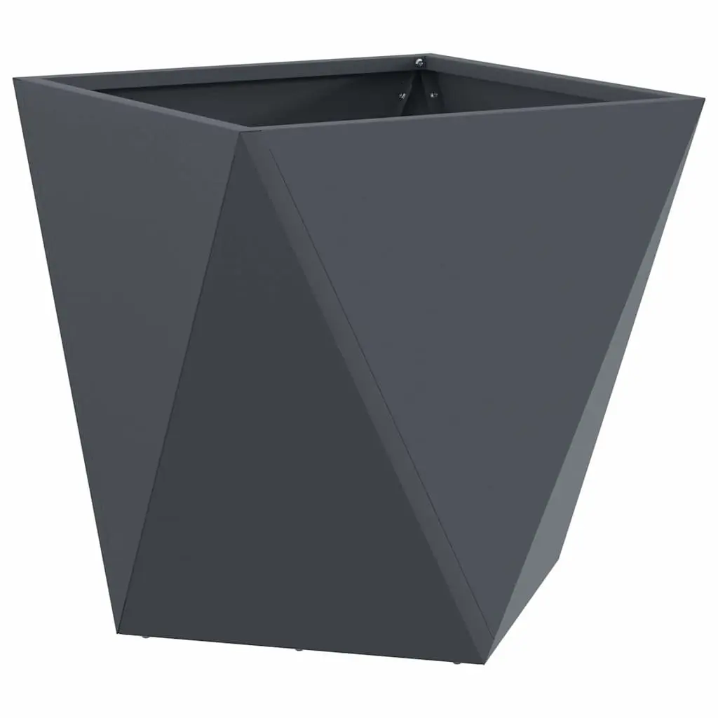 Steel Planter Box Outdoor Use 50x50x50cm Anthracite Set