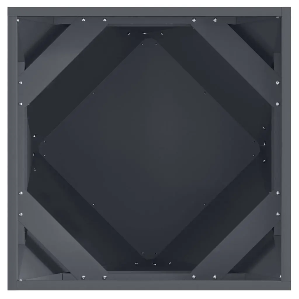 Steel Planter Box Outdoor Use 50x50x50cm Anthracite Set