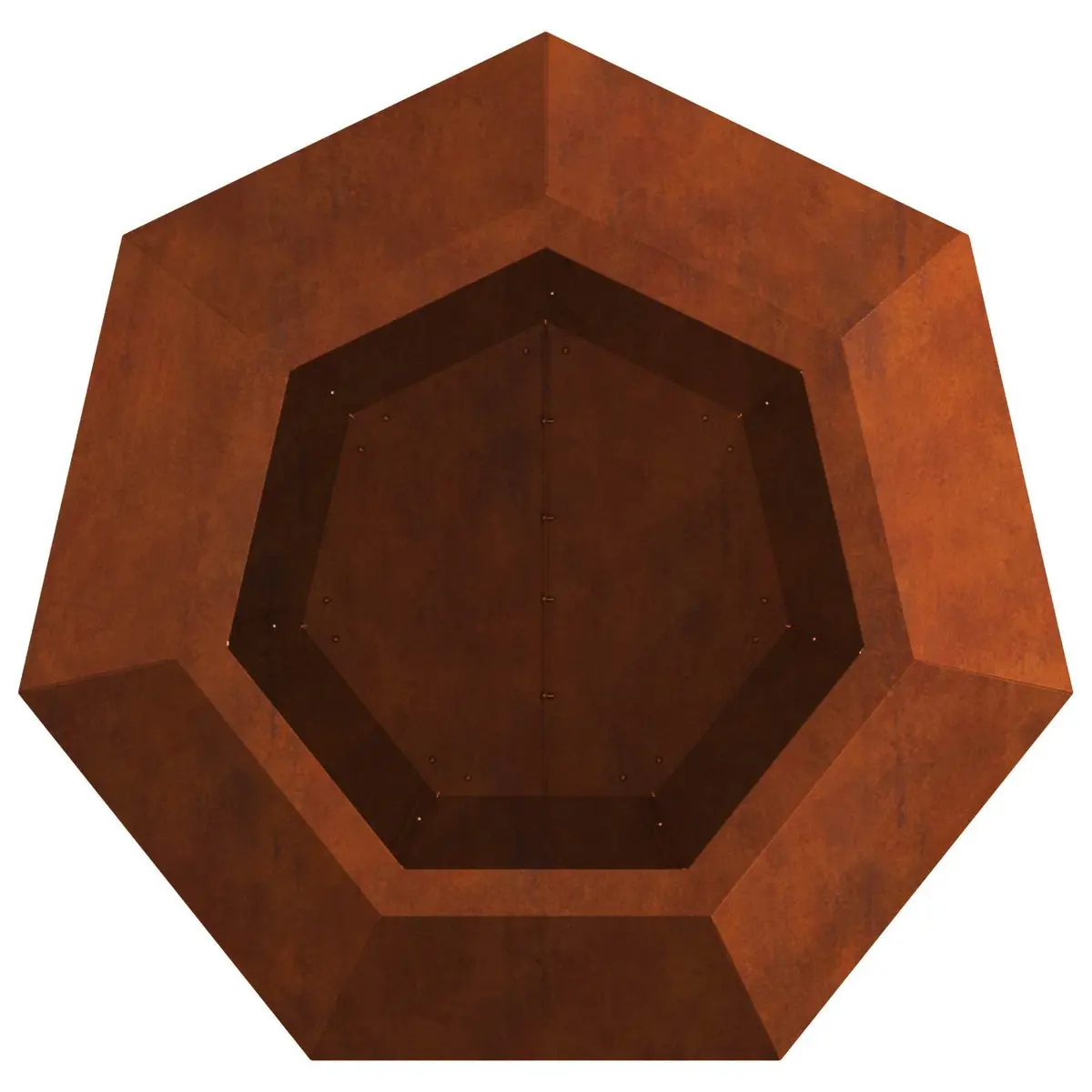 Garden Planter Outdoor Rectangular 50 x 50 x 40 cm Steel Brown