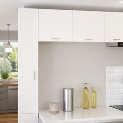 Reliable White Hanging Cabinet for Your Kitchen