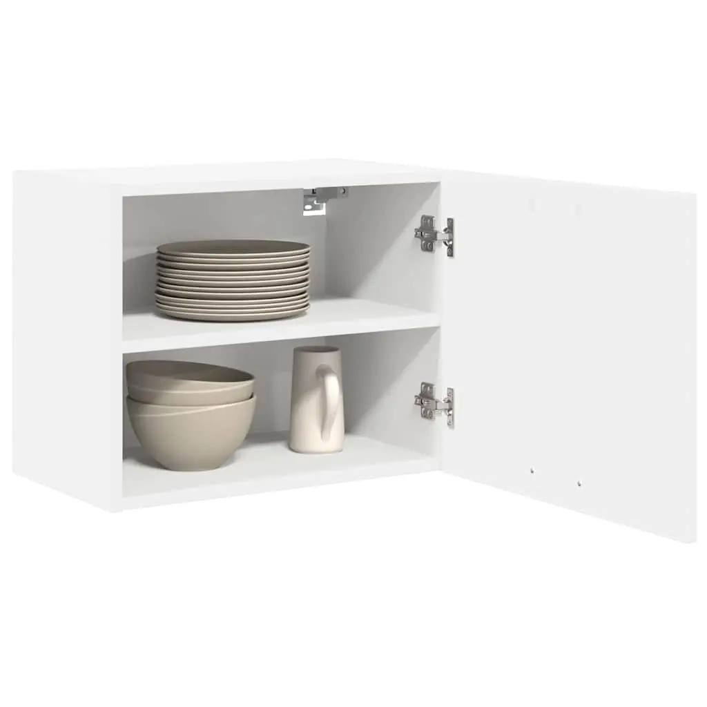 Hanging Kitchen Cabinet White Storage Engineered Wood 50 x 31 x 40 cm