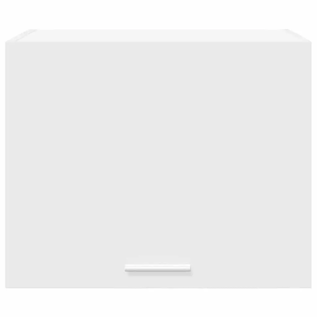 Hanging Kitchen Cabinet 2 Pieces White Modern Storage Engineered Wood Wall Mount