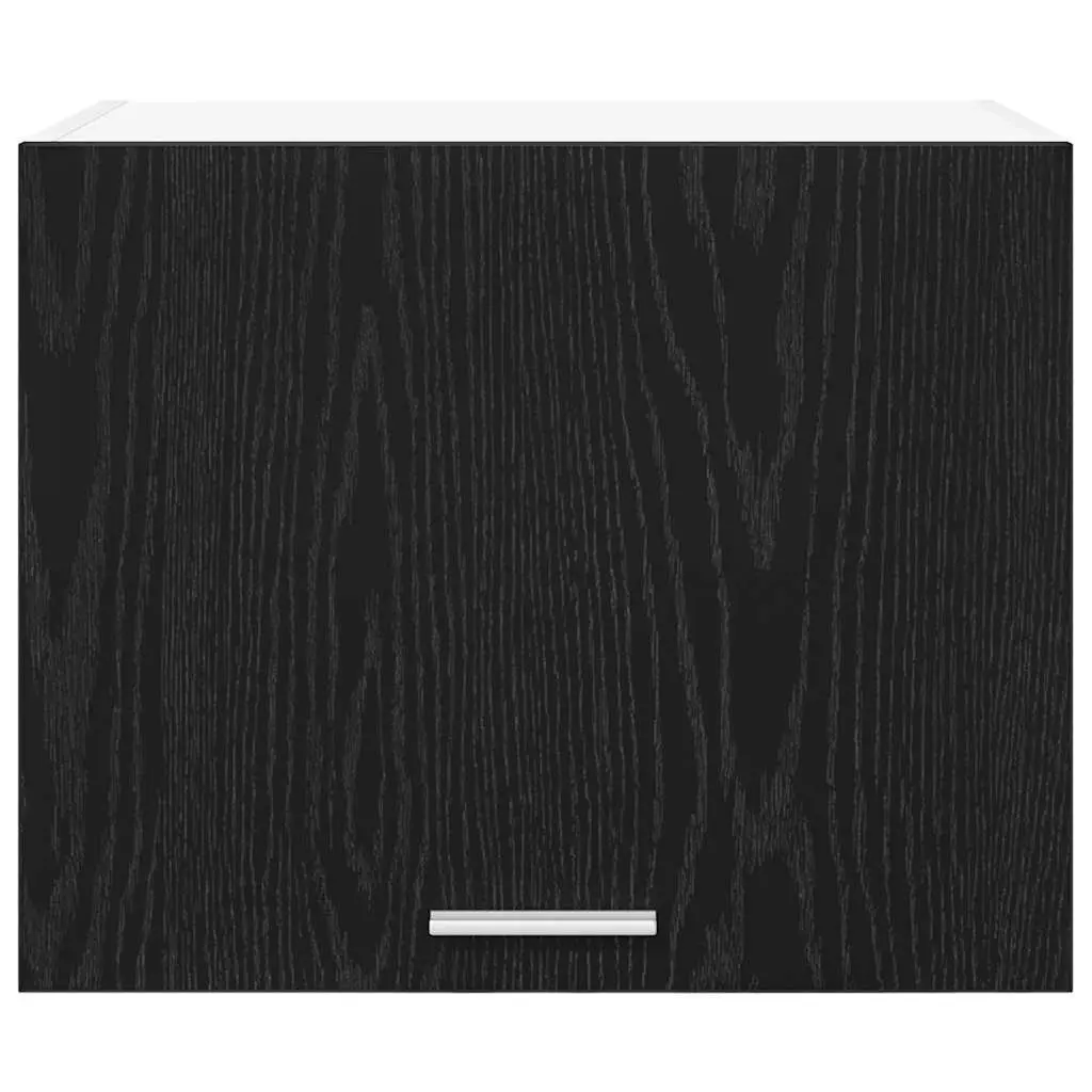 Hanging Kitchen Cabinet Modern Storage 50x31x40cm Black Oak White 2 Piece