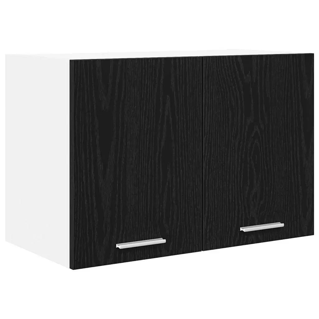 Hanging Kitchen Cabinet Modern Storage 60x31x40 cm Black White