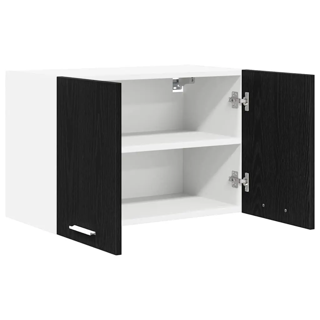 Hanging Kitchen Cabinet Modern Storage 60x31x40 cm Black White