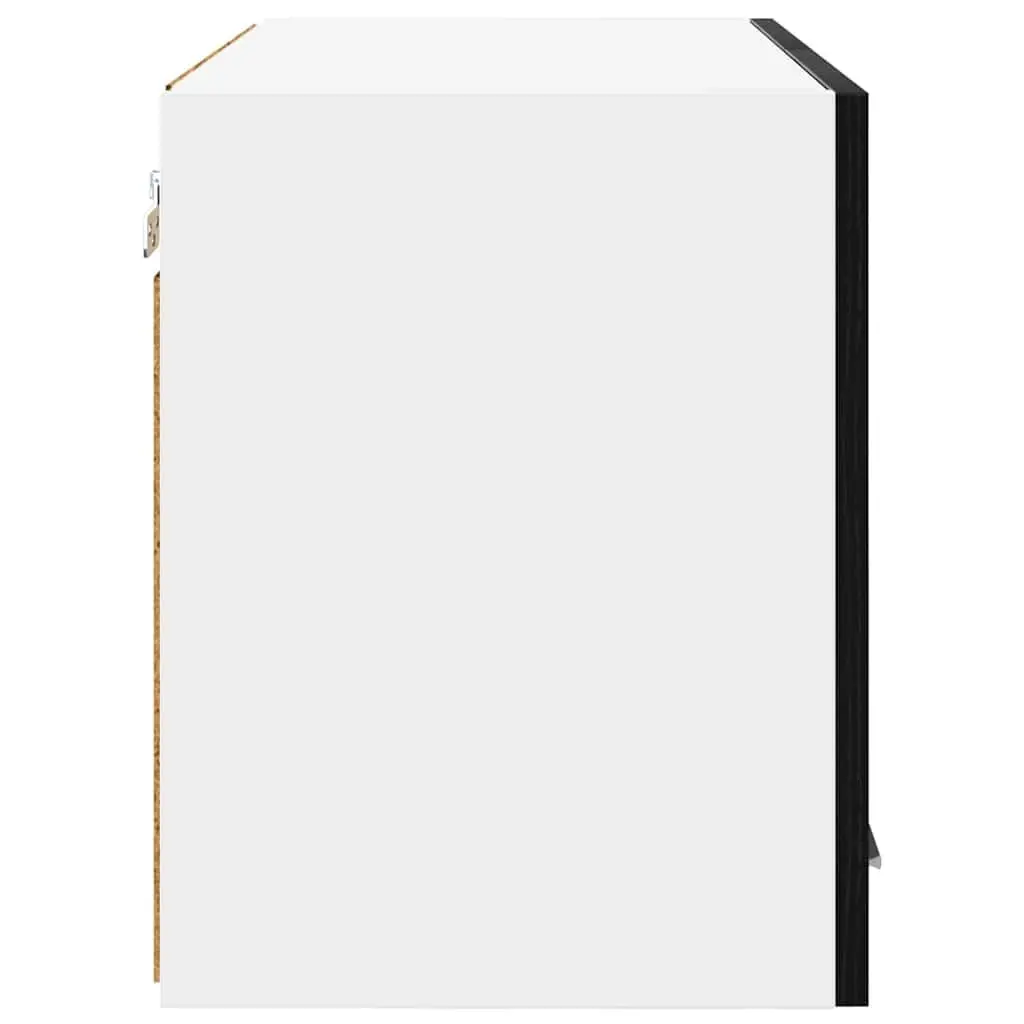 Hanging Kitchen Cabinet Modern Storage 60x31x40 cm Black White