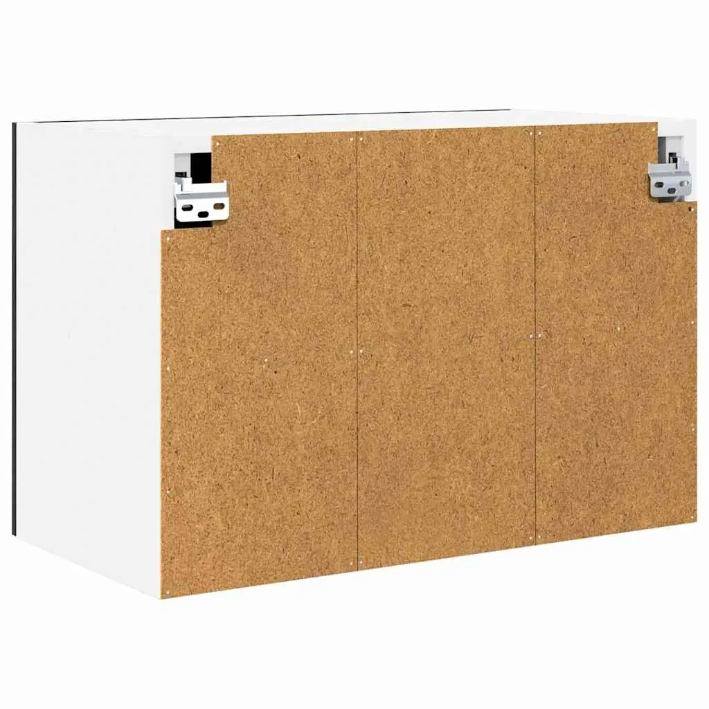 Hanging Kitchen Cabinet Modern Storage 60x31x40 cm Black White