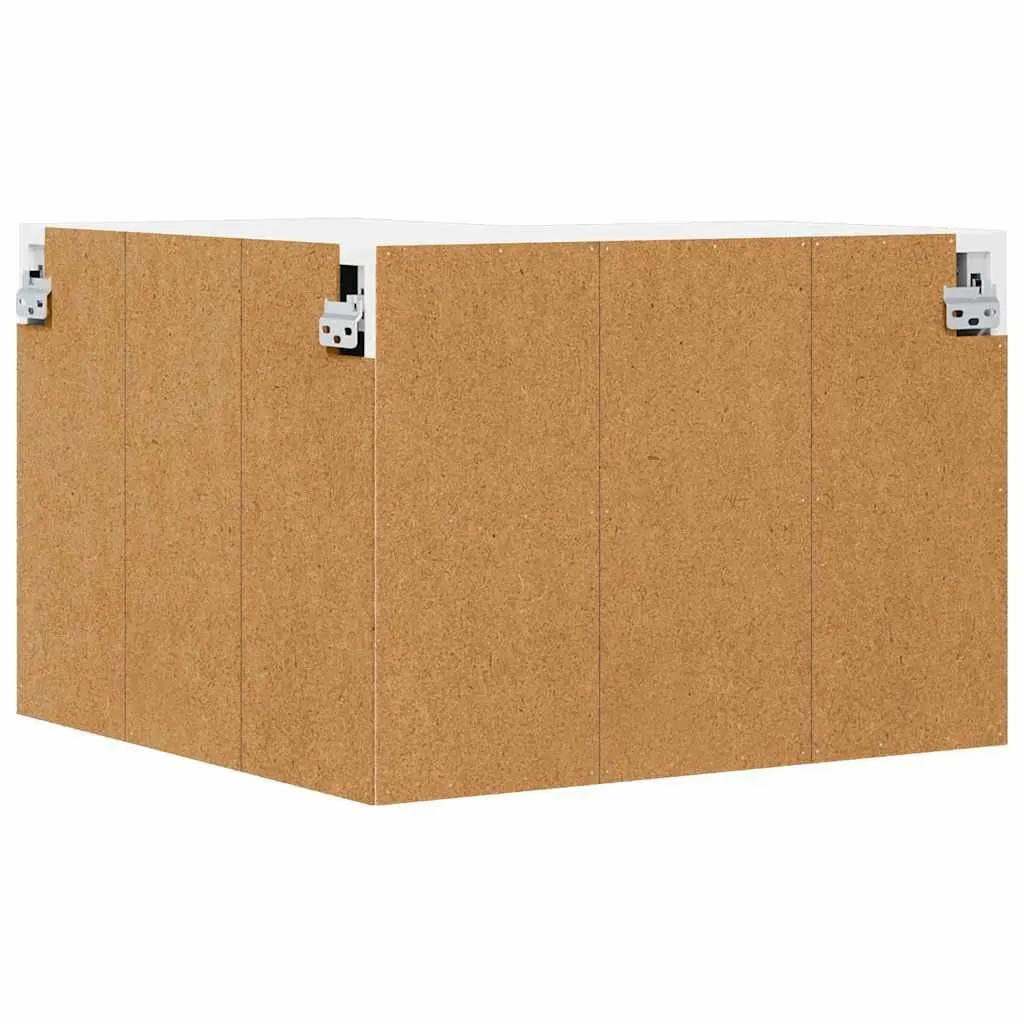 Hanging Kitchen Cabinet Modern Storage 57 x 57 x 40 cm White
