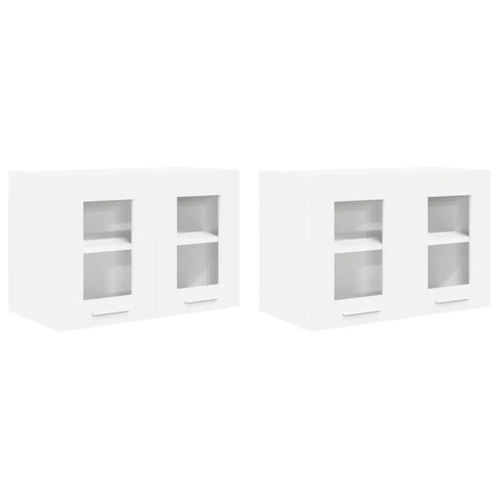 Hanging Kitchen Cabinet Modern Storage 60x31x40cm White 2 Piece